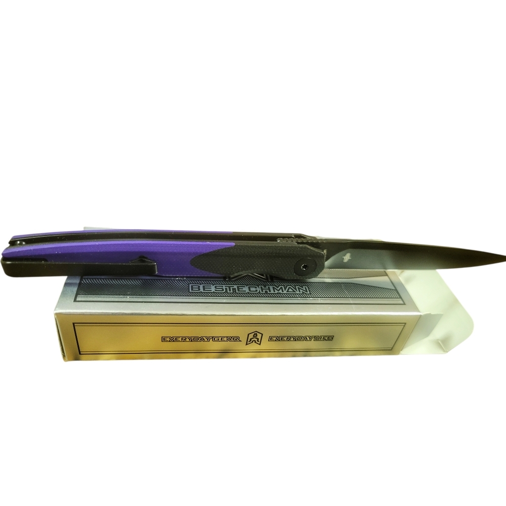 BESTECHMAN // Lanza // 14C28N, G10 Scales // Liner Lock Front Flipper knife - Picture 9 of 11